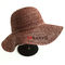 ODM feito sob encomenda do OEM da cor de Straw Sun Hats Sun Shade Pantone das mulheres da ráfia