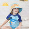 Amigável de Eco dos chapéus da cubeta das crianças da proteção de Upf 30+ Sun tingido
