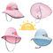 Chapéus exteriores da cubeta dos bebês do ODM do OEM 45cm 100% poliésteres respiráveis