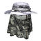 chapéu unisex da cubeta da proteção UV exterior de 62cm UPF 50+ com tampa do pescoço