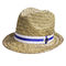 Das mulheres naturais de Straw Sun Hats 56cm da grama do OEM Straw Lifeguard Hat